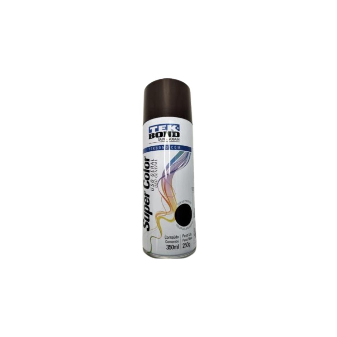 Design sem nome (30) TINTA SPRAY USO GERAL MARROM TEK BOND 350ML - Imagem 1