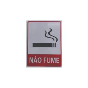 PLACA NÃO FUME