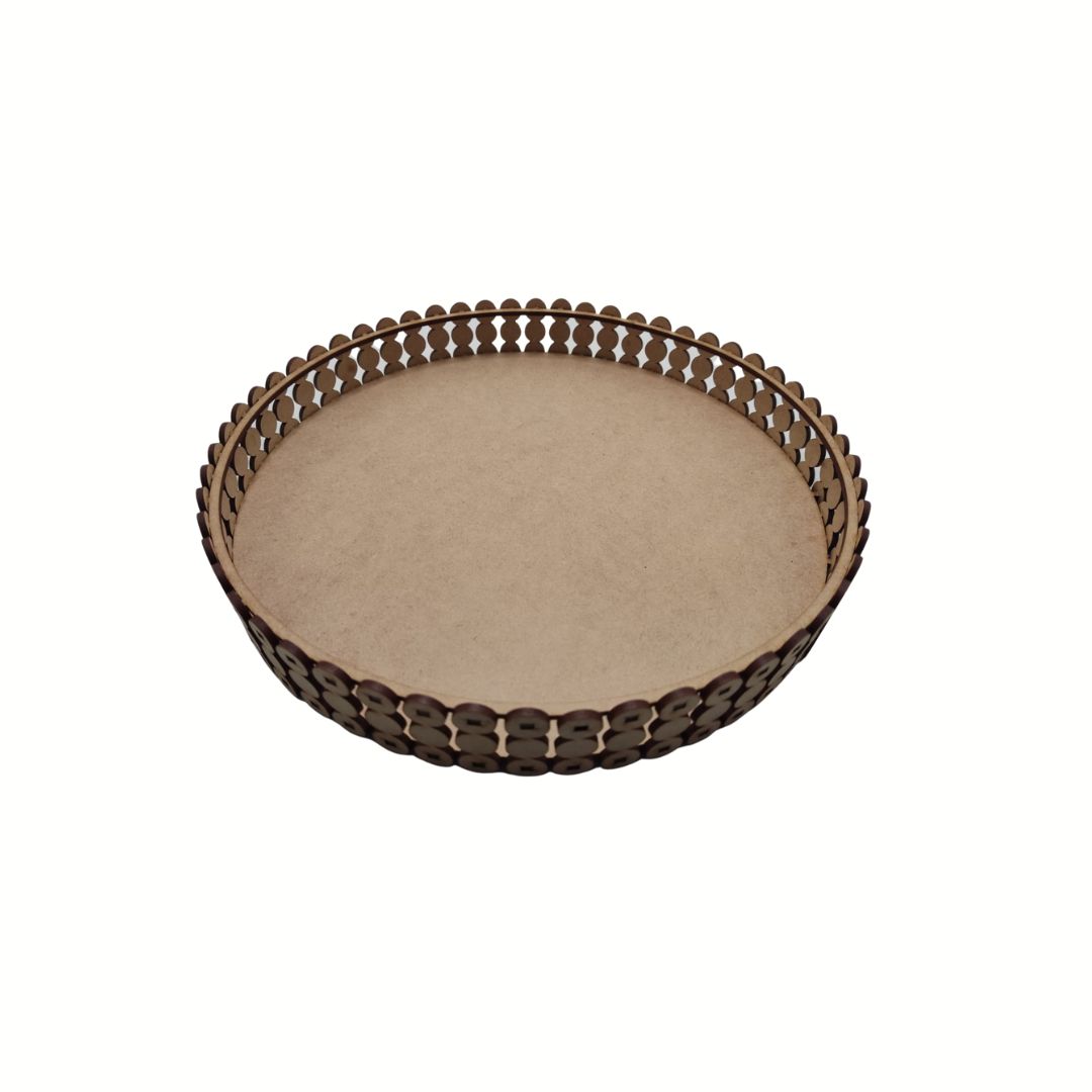 BAND PER M BANDEJA PÉROLA MEDIA MDF CRU - Imagem 1