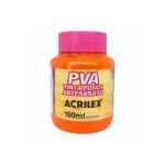 TINTA ACRILEX PVA FOSCA 100ML LARANJA