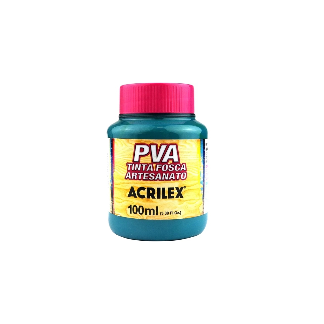 Design sem nome TINTA ACRILEX PVA FOSCA 100ML VERDE VIVO - Imagem 1