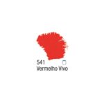 TINTA ACRILEX PVA FOSCA 100ML VERMELHO VIVO - Imagem 2