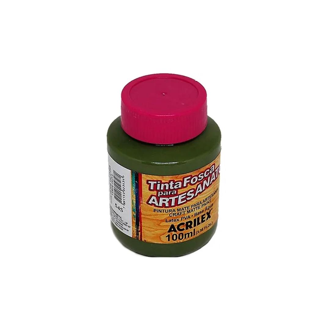 Design sem nome (79) TINTA ACRILEX PVA FOSCA 100ML VERDE OLIVA - Imagem 1