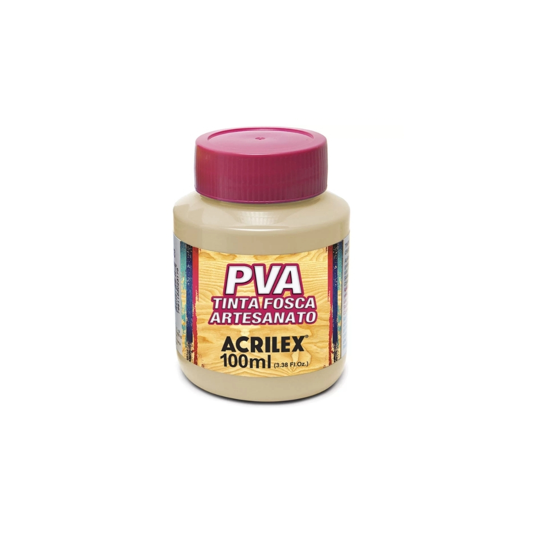 Design sem nome10 TINTA ACRILEX PVA FOSCA 100ML AREIA - Imagem 1