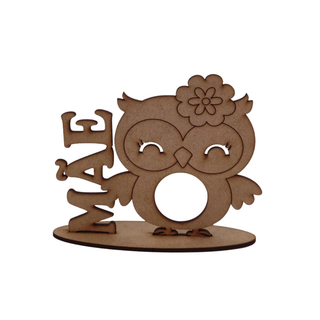 porta bombom coruja PORTA BOMBOM MÃE CORUJA - Imagem 1